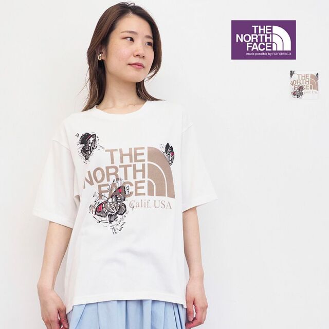 【40%OFF】【正規品】THE NORTH FACE PURPLE LABEL ノースフェイス パープルレーベル NT3216N W3  Butterfly クールマックス プリントTシャツ グラフィックTシャツ バタフライ COOLMAX H/S Graphic T | 22SS  トップス 春夏