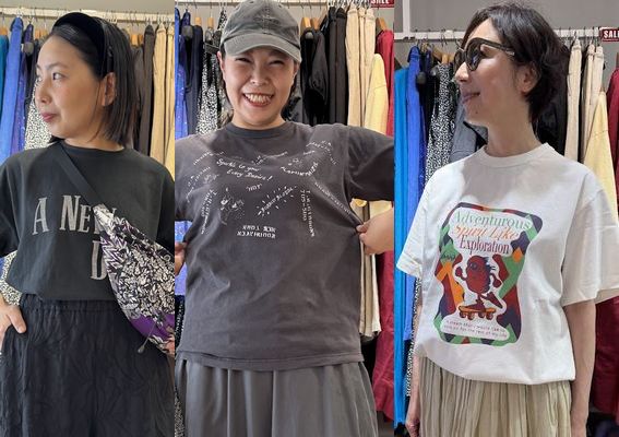 aptスタッフオススメのプリントTシャツコーデご紹介♪