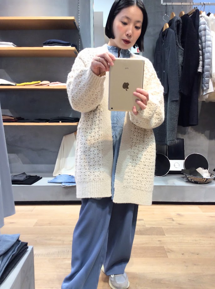 WALANCE(ワランス)のクロッシェカーディガン150cm仲丸が着てみました☺