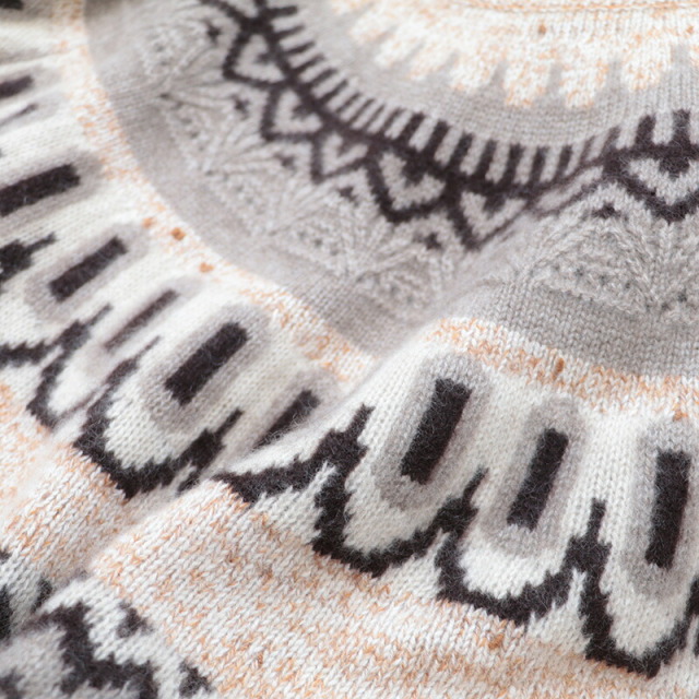 販売開始になったばかりのGUCIBODI(グチボディ)ノルディック柄❄ニット着てみました🎵 販売開始になったばかりのGUCIBODI(グチボディ)ノルディック柄❄ニット着てみました🎵