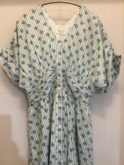 ne Quittez pas（ヌキテパ）の26SS Waist Gather Dress 新柄を 試してみました🌷