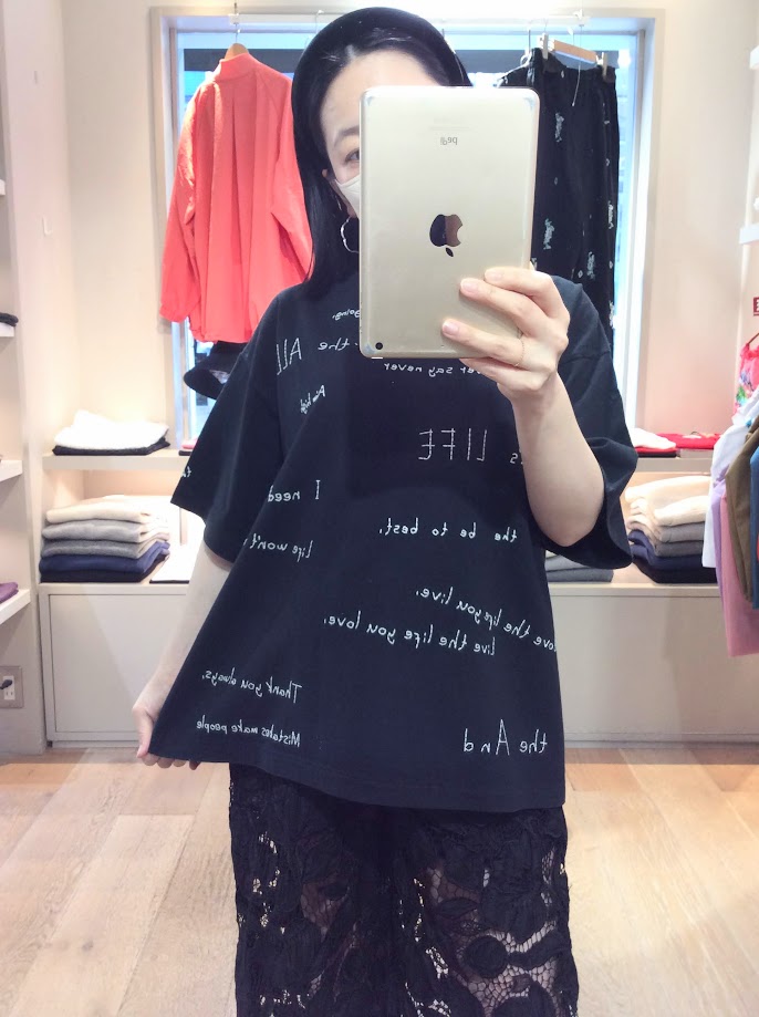入荷が遅れていたREMI RELIEFのTシャツが入荷したので150cm仲丸が着てみました！！