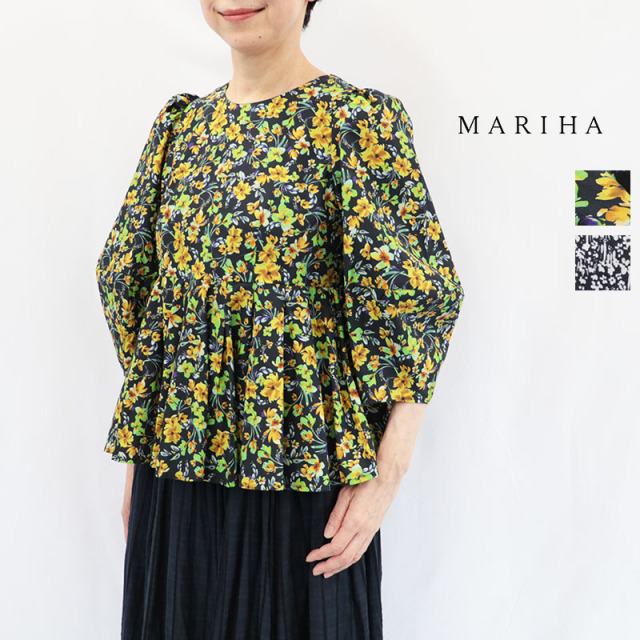 26awのMARIHA（マリハ）新作花の蕾のブラウス着てみました🍇